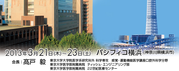 2013年3月21日（木）～23日（土）パシフィコ横浜 会長：高戸毅