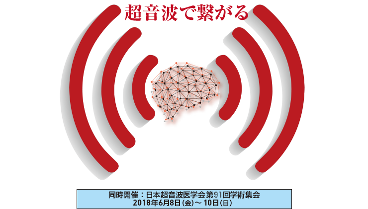 テーマ：超音波で繋がる 同時開催：日本超音波医学会第91回学術集会 会期：2018年6月8日（金）～10日（日）