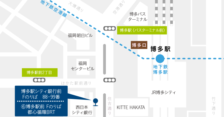 博多駅周辺MAP