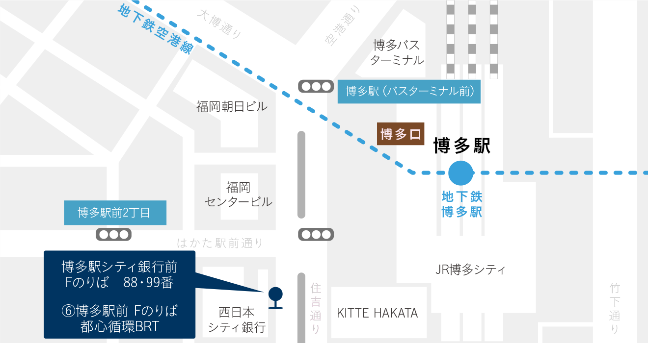 博多駅周辺MAP