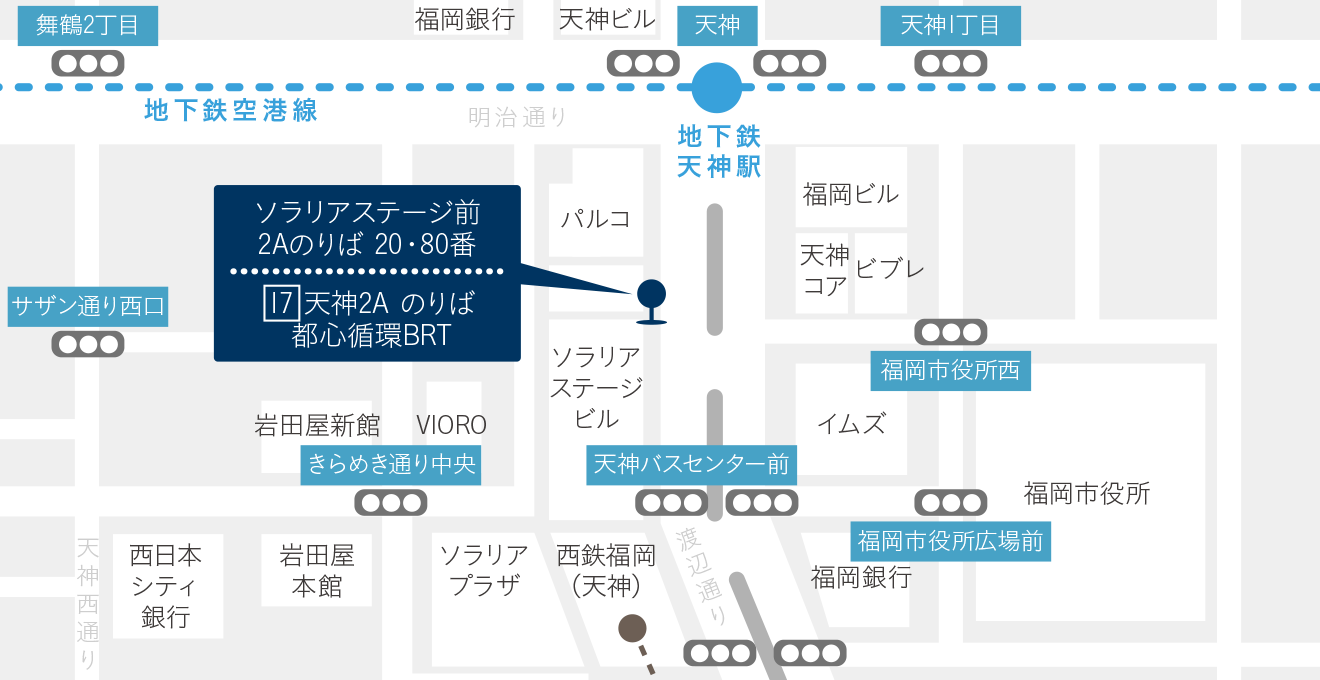 天神駅周辺MAP